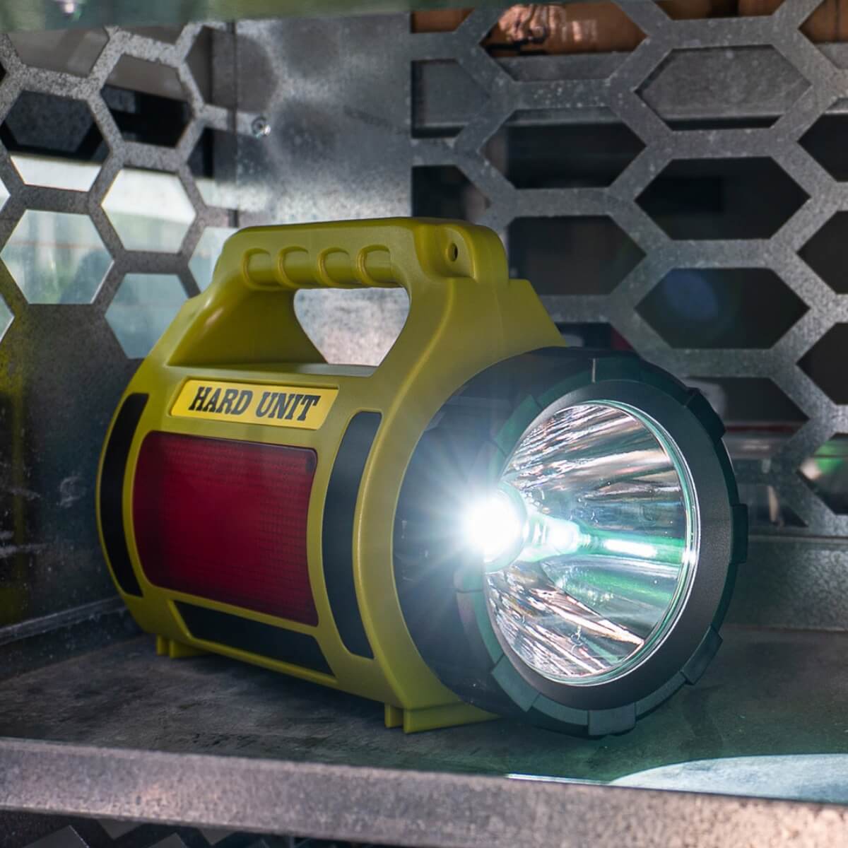 Hard Unit Rechargeable LED Spotlight & Camping Lantern