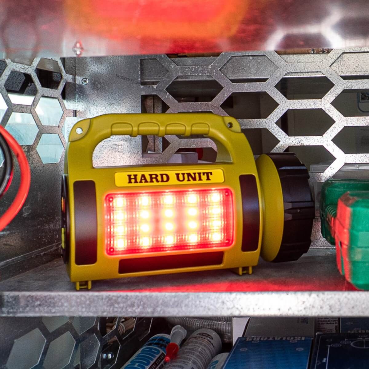 Hard Unit Rechargeable LED Spotlight & Camping Lantern