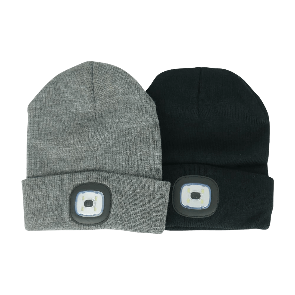 Hard Unit LED beanies with usb charging