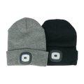 Hard Unit LED beanies with usb charging