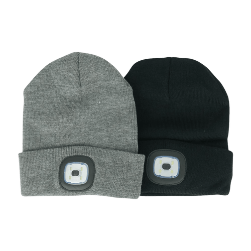 Hard Unit LED beanies with usb charging