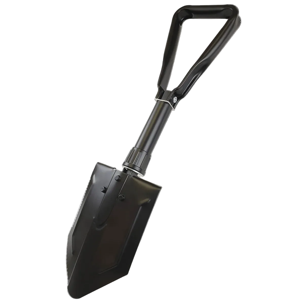 rear view side of foldable shovel