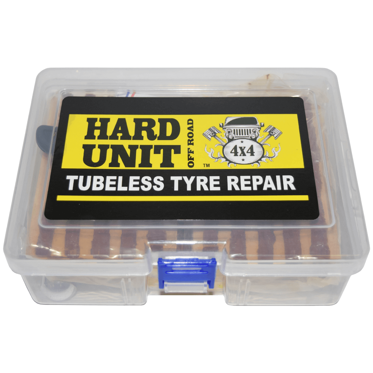 hard unit tubeless tyre repair kit in storage box