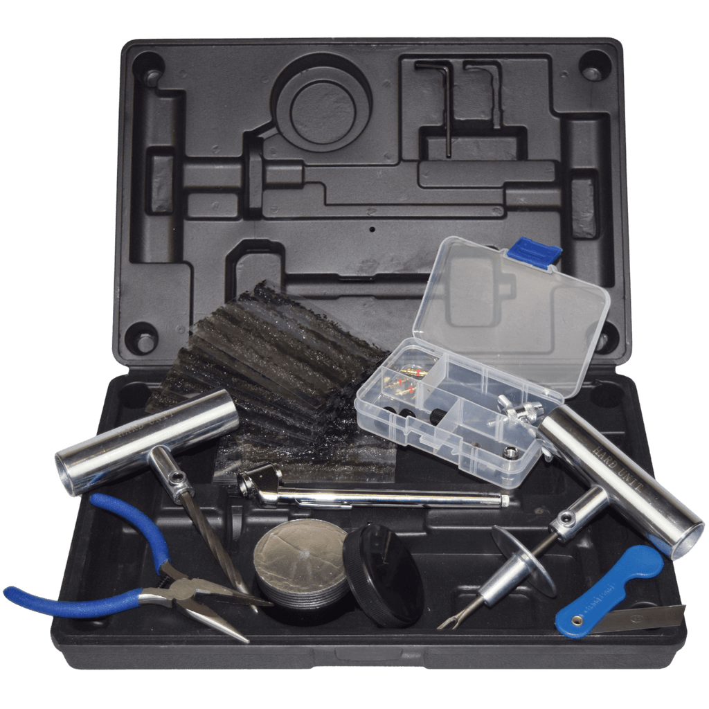 kit tyre repair for tubless tyres with storage 