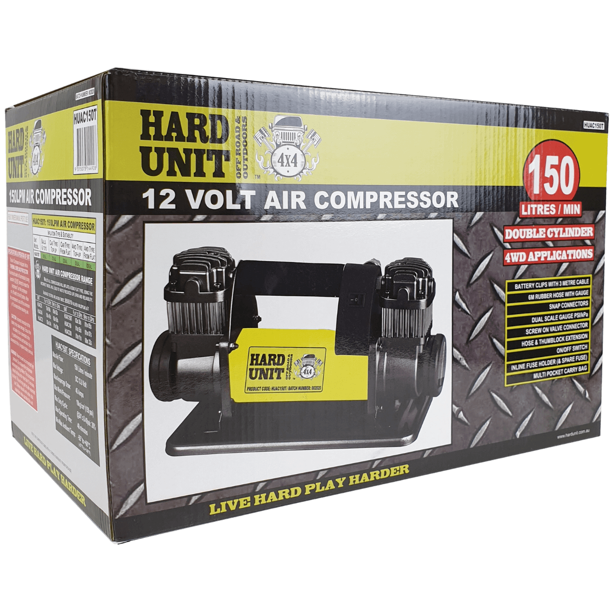 hard unit air compressor twin in box