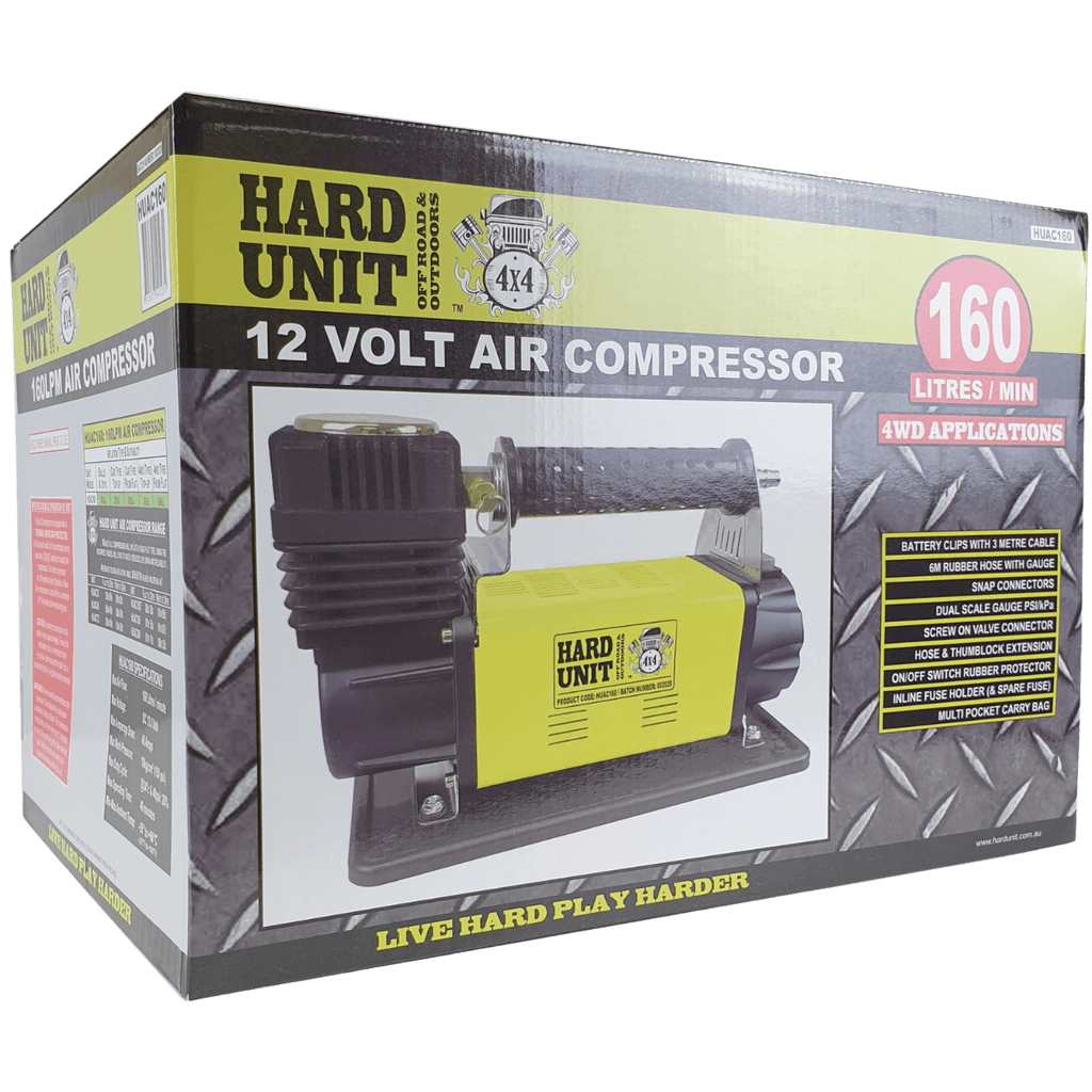 single air compressor unit in boxed packaging