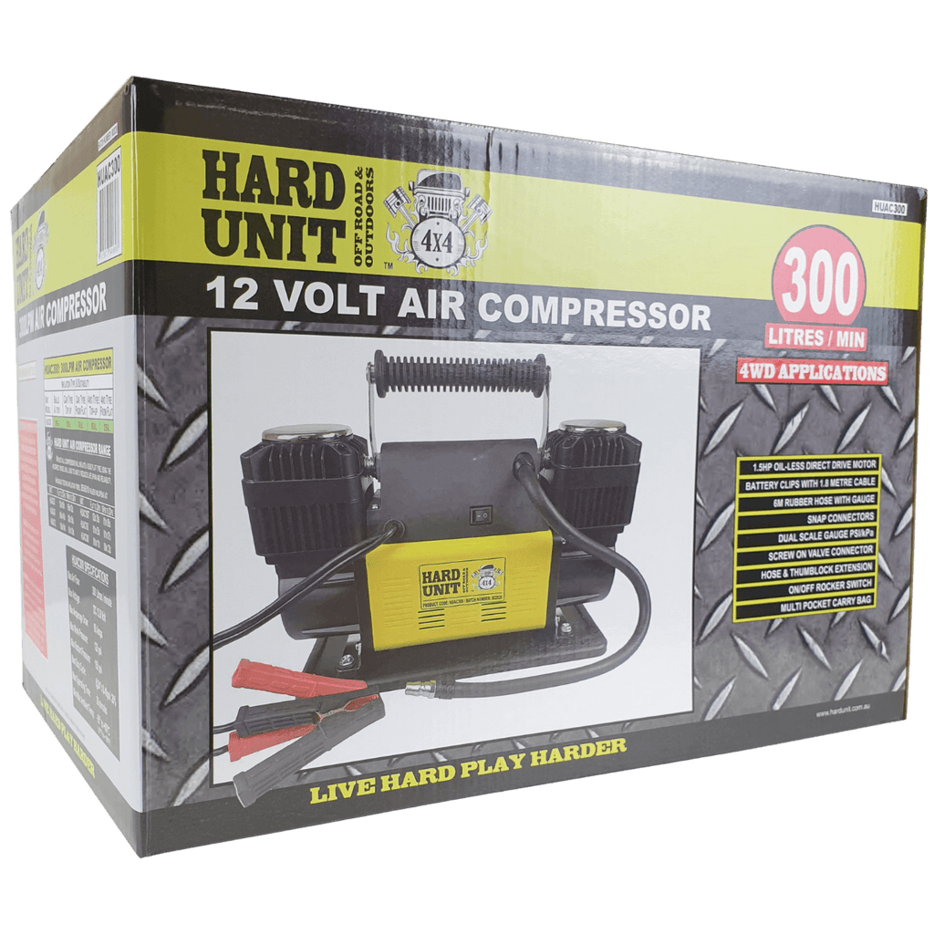 front view of box for twin air compressor hard unit
