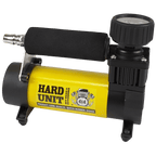 4x4ing air compressor with soft grip handle and gauge reader 