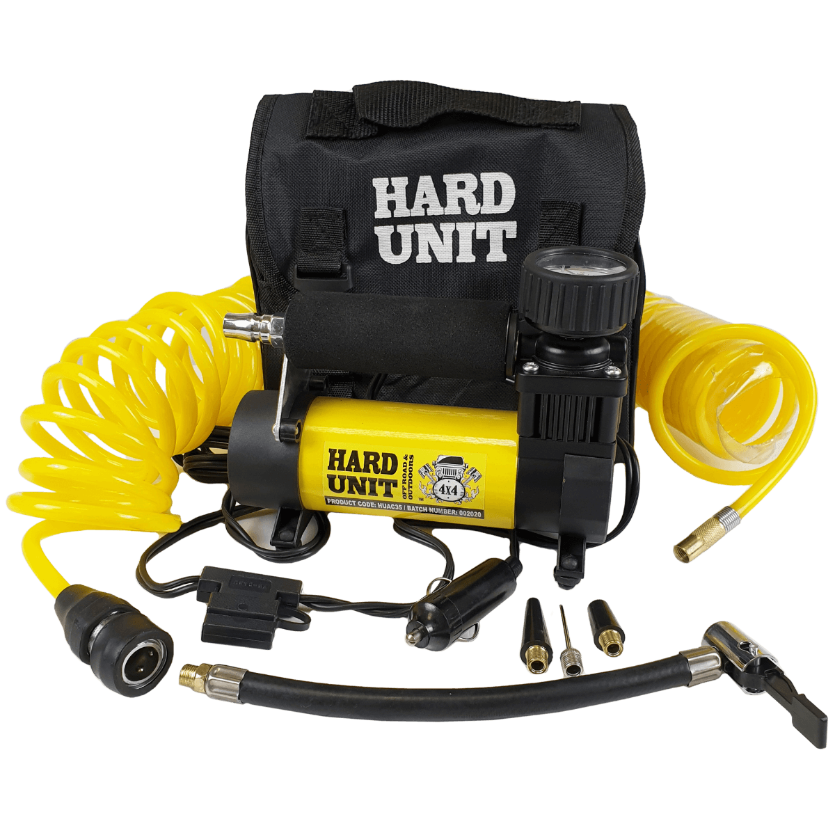 Hard Unit 4X4 Air Compressor Single Unit with everything included in kit
