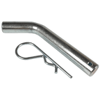 Hitch pin with R clip.