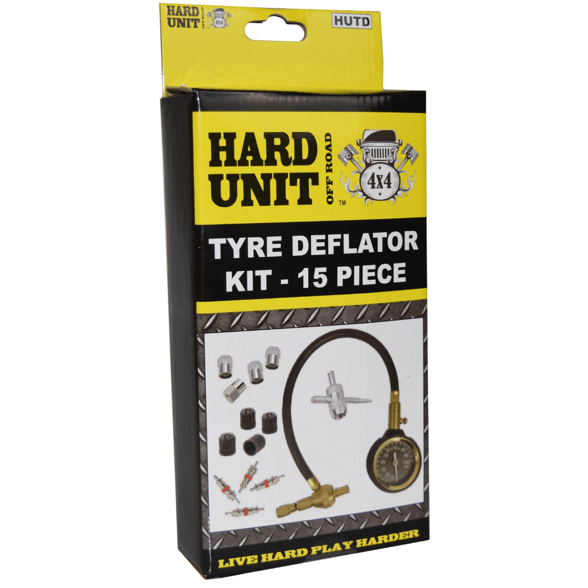 hard unit tyre deflator kit in box 15pc