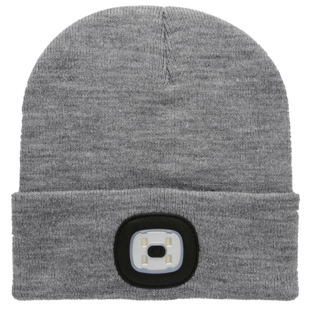 grey LED beanie hard unit 