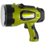 hard unit long distance spotlight torch with side lamp