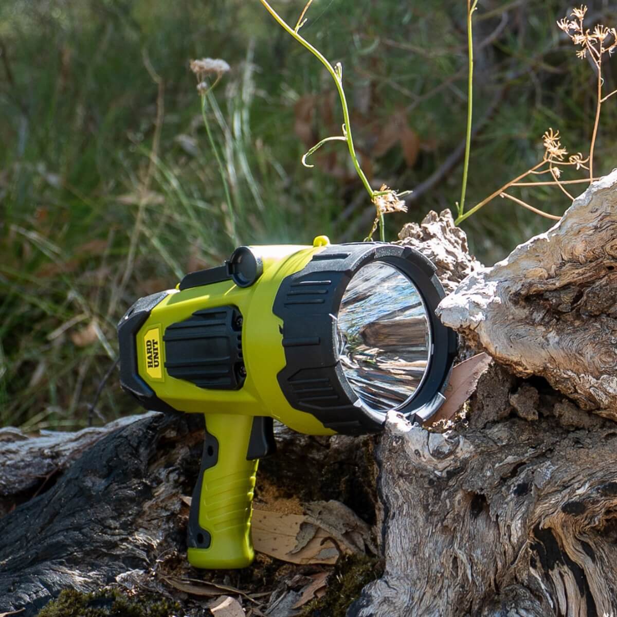 Hard Unit Rechargeable Spotlight with Side Lamp – 800 Lumens