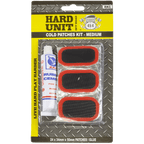 medium tyre repair kit cold patched with rubber cement front view
