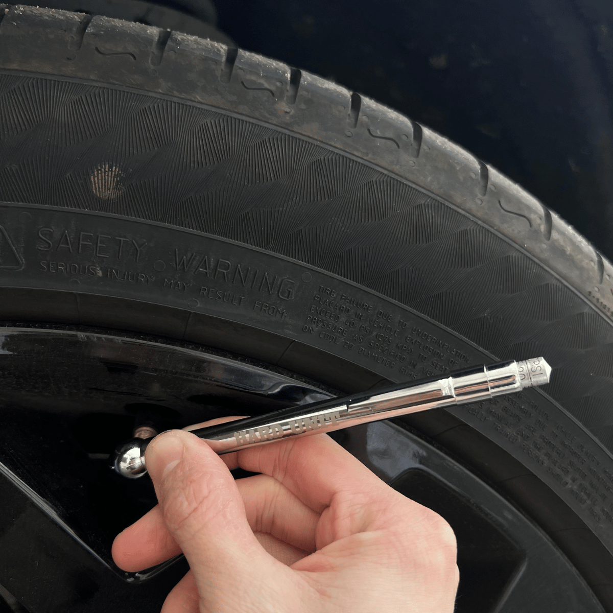 Hard Unit Tyre Gauges Pencil
