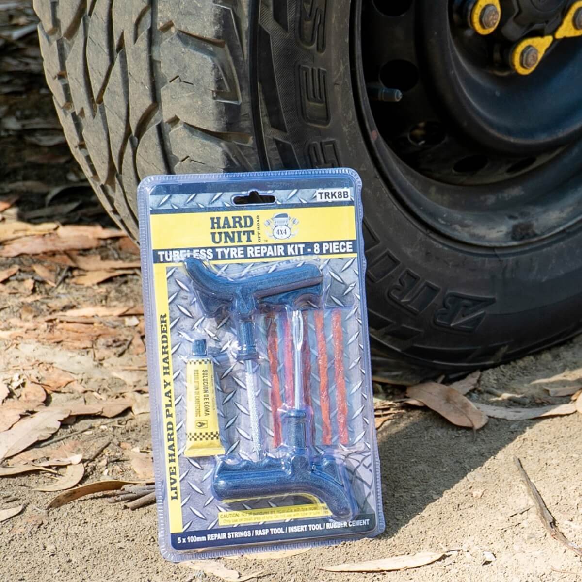 Hard Unit Tubeless Tyre Plug Repair Kits – 8 & 12 Piece