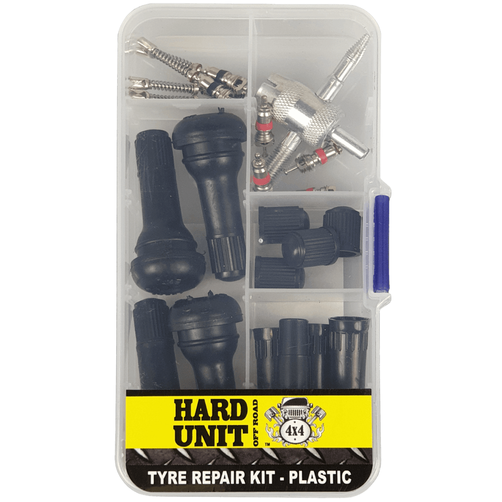 plastic box to store tyre repair kit and accessories hard unit