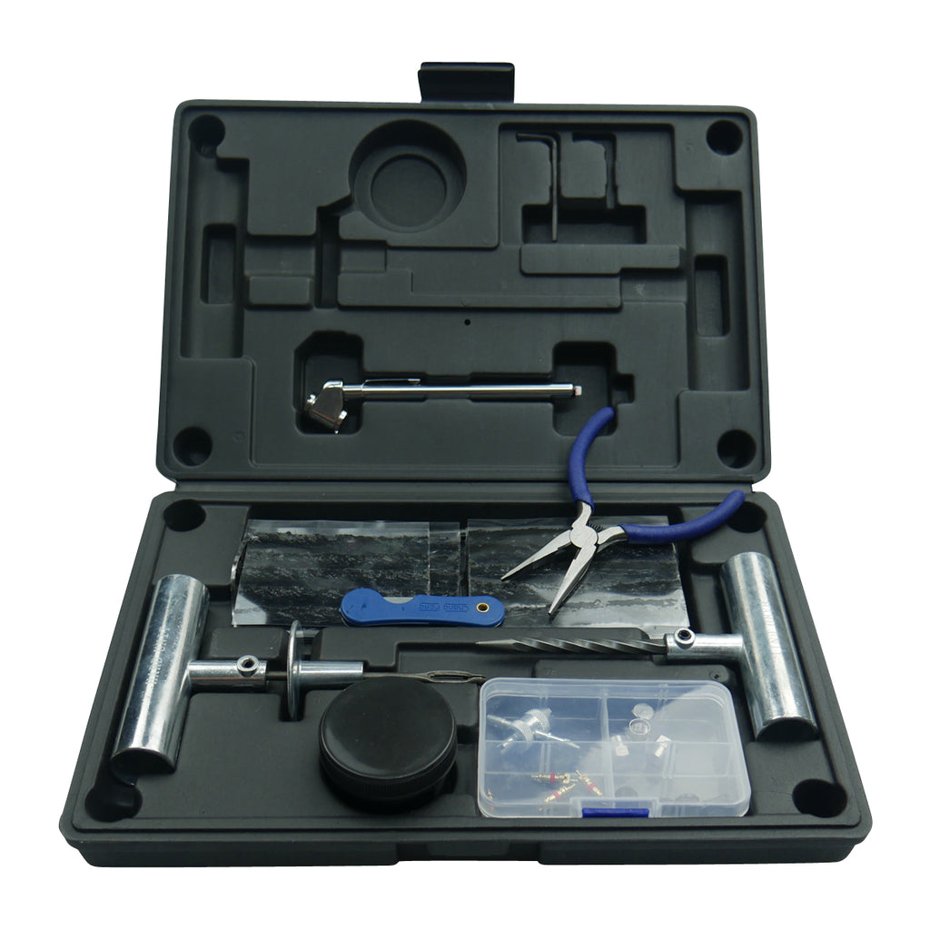 tyre repair kit tubeless kit with plastic storage box